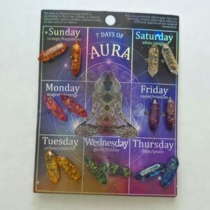 7 Days of Aura Crystal Earrings Set
